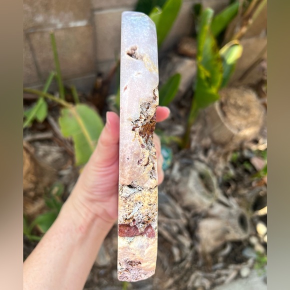 Pink Amethyst Sugar Druzy Slab - Picture 5 of 9